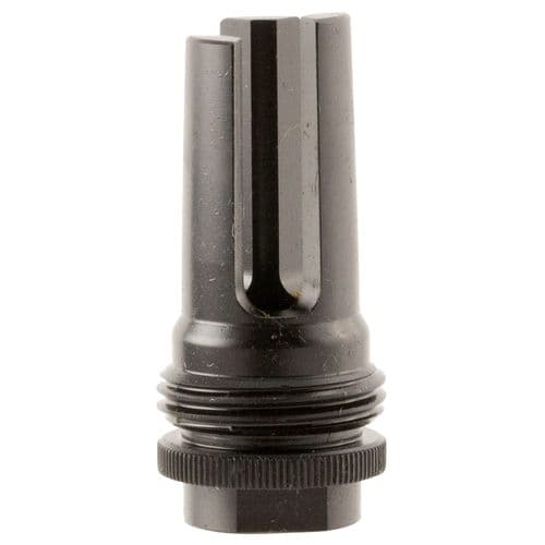 SilencerCo AC1562 ASR Flash Hider Black Steel with 1/2"-36 tpi Threads for 9mm SilencerCo AC1562 ASR Flash Hider Black Steel with 1/2"-36 tpi Threads for 9mm