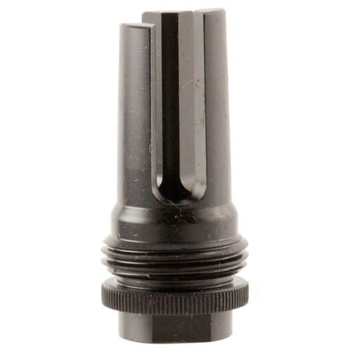 SilencerCo AC1562 ASR Flash Hider Black Steel with 1/2"-36 tpi Threads for 9mm SilencerCo AC1562 ASR Flash Hider Black Steel with 1/2"-36 tpi Threads for 9mm