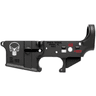 Spikes STLS015CFA Punisher Stripped Lower Receiver Multi-Caliber 7075-T6 Aluminum Black Anodized with Color Fill for AR-15 Spikes STLS015CFA Punisher Stripped Lower Receiver Multi-Caliber 7075-T6 Aluminum Black Anodized with Color Fill for AR-15