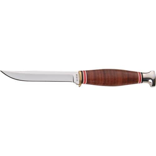 Ka-Bar 1226 Little Finn 3.63" Fixed Clip Point Plain 1.4116 Stainless Steel Blade Leather Handle Ka-Bar 1226 Little Finn 3.63" Fixed Clip Point Plain 1.4116 Stainless Steel Blade Leather Handle