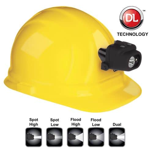 Nightstick NSP4608BC Dual Light Headlamp 80-180 Lumens White Cree LED Bulb Hard Hat Mount 158 Meters Distance Nightstick NSP4608BC Dual Light Headlamp 80-180 Lumens White Cree LED Bulb Hard Hat Mount 158 Meters Distance