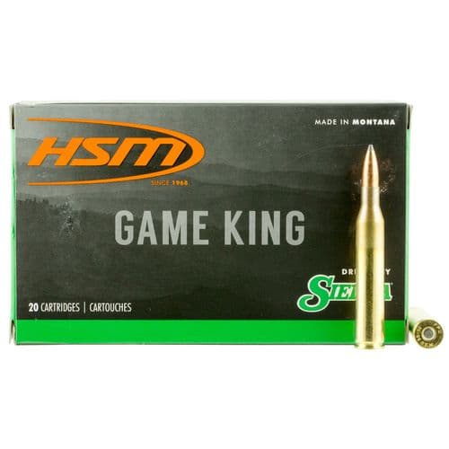 HSM 25061N Game King 25-06 Rem 100 gr Sierra GameKing Spitzer Boat-Tail 20 Bx/ 20 Cs HSM 25061N Game King 25-06 Rem 100 gr Sierra GameKing Spitzer Boat-Tail 20 Bx/ 20 Cs