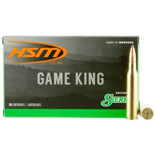 HSM 338LAPUA14N Game King 338 Lapua Mag 215 gr Sierra GameKing Spitzer Boat-Tail 20 Bx/ 20 Cs HSM 338LAPUA14N Game King 338 Lapua Mag 215 gr Sierra GameKing Spitzer Boat-Tail 20 Bx/ 20 Cs