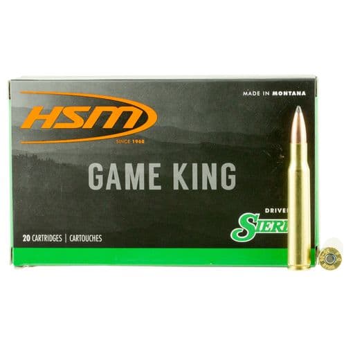 HSM 7MAUSER5N Game King 7x57mm Mauser 160 gr Sierra GameKing Spitzer Boat-Tail 20 Bx/ 20 Cs HSM 7MAUSER5N Game King 7x57mm Mauser 160 gr Sierra GameKing Spitzer Boat-Tail 20 Bx/ 20 Cs