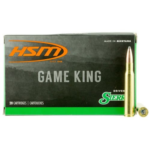 HSM 30843N Game King 308 Win 180 gr Sierra GameKing Spitzer Boat-Tail 20 Bx/ 25 Cs HSM 30843N Game King 308 Win 180 gr Sierra GameKing Spitzer Boat-Tail 20 Bx/ 25 Cs