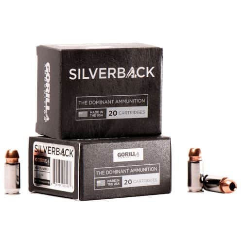 Gorilla SB45230FBI Silverback FBI Penetration 45 ACP 230 gr Solid Copper Hollow Point (SCHP) 20 Bx/ 10 Cs Gorilla SB45230FBI Silverback FBI Penetration 45 ACP 230 gr Solid Copper Hollow Point (SCHP) 20 Bx/ 10 Cs