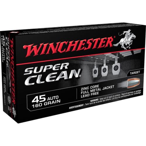 Winchester Ammo W45LF Super Clean 45 ACP 165 gr Lead Free Full Metal Jacket 50 Bx/10 Cs Winchester Ammo W45LF Super Clean 45 ACP 165 gr Lead Free Full Metal Jacket 50 Bx/10 Cs