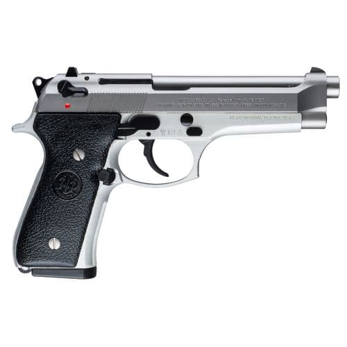 Beretta USA JS92F520 92FS Inox 9mm Luger 4.90" 10+1 Satin Stainless Steel Stippled Textured Black Polymer Grip (Made in Italy) Beretta USA JS92F520 92FS Inox 9mm Luger 4.90" 10+1 Satin Stainless Steel Stippled Textured Black Polymer Grip (Made in Italy)