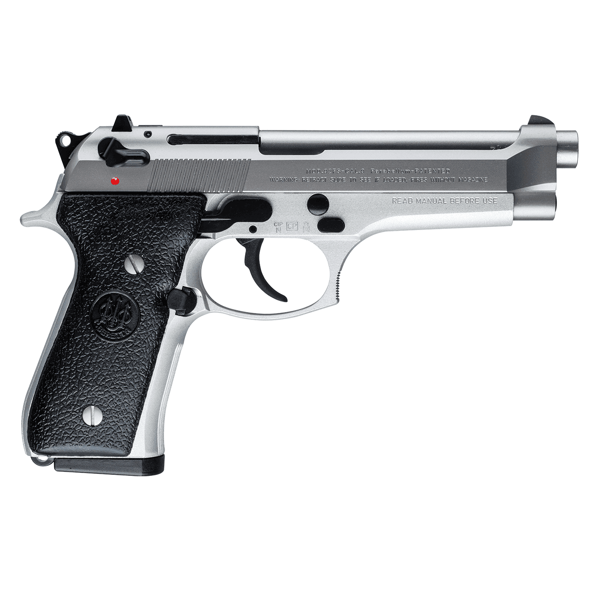 Beretta JS92F520M 92FS Inox Full Size 9mm Stainless Semi Automatic Pistol Beretta JS92F520M 92FS Inox Full Size 9mm Stainless Semi Automatic Pistol