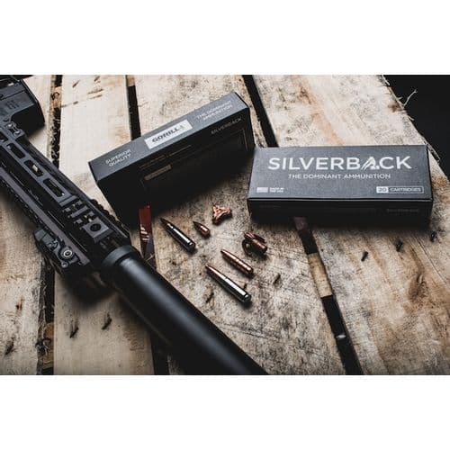 Gorilla Silverback, 300 BLK 205gr, Self Defense & Hunting Ammunition - 20 Round Box - Subsonic Gorilla Silverback, 300 BLK 205gr, Self Defense & Hunting Ammunition - 20 Round Box - Subsonic