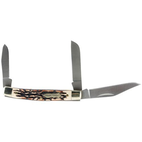 Uncle Henry 834UH Rancher 2.50" Folding Clip/Sheepsfoot/Spey Plain 7Cr17MoV High Carbon SS/Blade Staglon w/Nickel Silver Bolsters Handle Uncle Henry 834UH Rancher 2.50" Folding Clip/Sheepsfoot/Spey Plain 7Cr17MoV High Carbon SS/Blade Staglon w/Nickel Silver Bolsters Handle