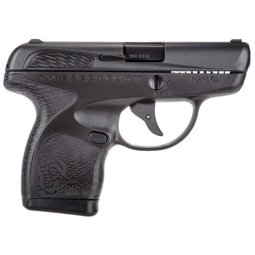 Taurus Spectrum Semi Auto Pistol .380 ACP 2.8" Barrel 6/7 Round Magazines Low Profile Fixed Sights Polymer Frame Matte Black 2 Taurus Spectrum Semi Auto Pistol .380 ACP 2.8" Barrel 6/7 Round Magazines Low Profile Fixed Sights Polymer Frame Matte Black 2