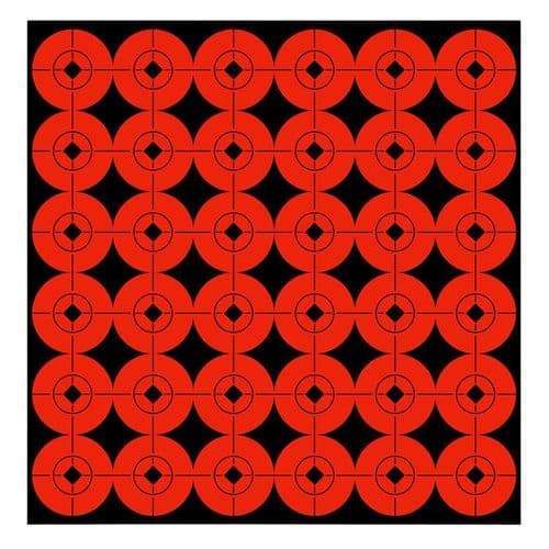 Birchwood Casey 33901 Target Spots Self-Adhesive Paper Bullseye Black/Orange 360 Targets Birchwood Casey 33901 Target Spots Self-Adhesive Paper Bullseye Black/Orange 360 Targets