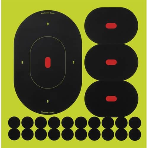 Birchwood Casey 34905 Shoot-N-C Self-Adhesive Paper Silhouette Black/Yellow 5 Pack Birchwood Casey 34905 Shoot-N-C Self-Adhesive Paper Silhouette Black/Yellow 5 Pack