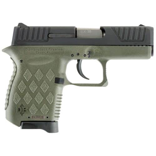 Diamondback DB9ODG DB9 Micro-Compact 9mm Luger 3.10" 6+1 OD Green Black Stainless Steel Slide OD Green Polymer Grip Diamondback DB9ODG DB9 Micro-Compact 9mm Luger 3.10" 6+1 OD Green Black Stainless Steel Slide OD Green Polymer Grip