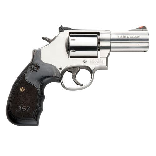 Smith & Wesson 150853 686 Plus 357 Mag 7rd 3" Stainless Steel Black & Silver Custom Wood Grip Smith & Wesson 150853 686 Plus 357 Mag 7rd 3" Stainless Steel Black & Silver Custom Wood Grip