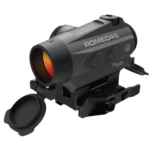 Sig Sauer Electro-Optics SOR43022 Romeo4S MSR/Shotguns/Handguns 1x20mm 1 MOA Red Illuminated Ballistic Circle Quadplex Graphite Solar Sig Sauer Electro-Optics SOR43022 Romeo4S MSR/Shotguns/Handguns 1x20mm 1 MOA Red Illuminated Ballistic Circle Quadplex Graphite Solar