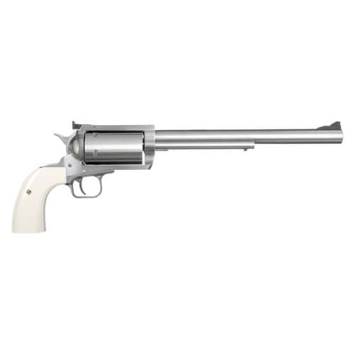 Magnum Research BFR4570B BFR Long Cylinder 45-70 Gov 5rd 10" Overall Stainless Steel with Bisley White Laminate Grip Magnum Research BFR4570B BFR Long Cylinder 45-70 Gov 5rd 10" Overall Stainless Steel with Bisley White Laminate Grip