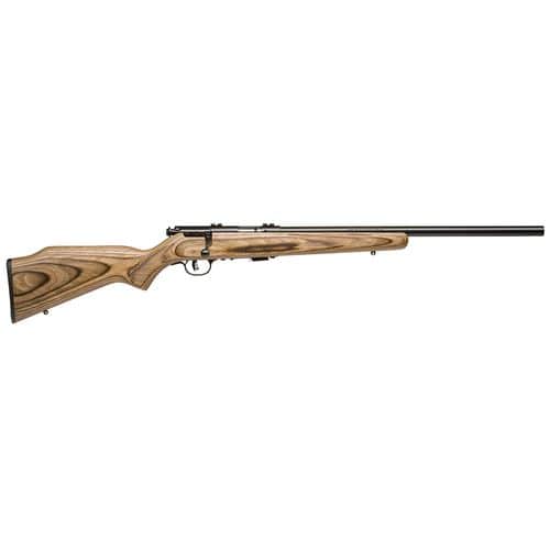 Savage Arms 25700 Mark II BV 22 LR 5+1 Cap 21" HB Matte Blued Rec/Barrel Natural Brown Laminate Stock Right Hand (Full Size) with AccuTrigger Savage Arms 25700 Mark II BV 22 LR 5+1 Cap 21" HB Matte Blued Rec/Barrel Natural Brown Laminate Stock Right Hand (Full Size) with AccuTrigger