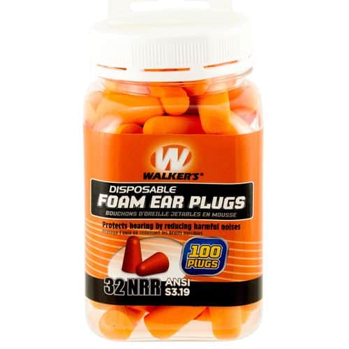 Walker's GWPFP50PK Foam Ear Plugs 33 dB Orange 100 Count (50 Pair) Walker's GWPFP50PK Foam Ear Plugs 33 dB Orange 100 Count (50 Pair)
