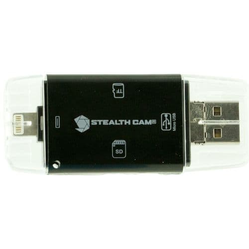 Stealth Cam STCDDMCR Memory Card Reader Triple Connection Andrioid, IOS and USB Stealth Cam STCDDMCR Memory Card Reader Triple Connection Andrioid, IOS and USB