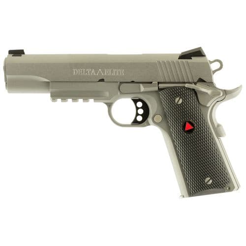 Colt Mfg O2020RG 1911 Delta Elite 10mm Auto 5" 8+1 Stainless Steel Black Polymer with Integrated Delta Medallion Grip Colt Mfg O2020RG 1911 Delta Elite 10mm Auto 5" 8+1 Stainless Steel Black Polymer with Integrated Delta Medallion Grip