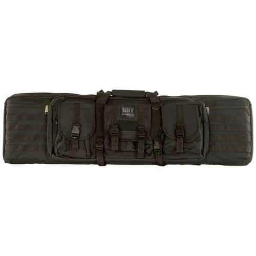 Bulldog BDT40-43B Tactical Single Rifle Case 43" Black with 3 Accessory Pockets & Deluxe Padded Backstraps Lockable Zippers Bulldog BDT40-43B Tactical Single Rifle Case 43" Black with 3 Accessory Pockets & Deluxe Padded Backstraps Lockable Zippers