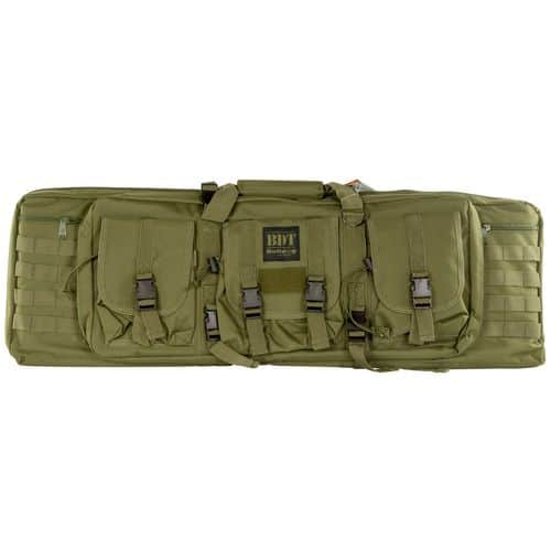 Bulldog BDT40-37G Tactical Single Rifle Case 37" Green with 3 Accessory Pockets & Deluxe Padded Backstraps Lockable Zippers Bulldog BDT40-37G Tactical Single Rifle Case 37" Green with 3 Accessory Pockets & Deluxe Padded Backstraps Lockable Zippers