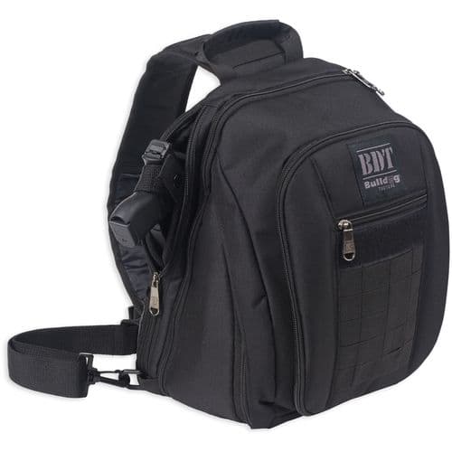 Bulldog BDT408B Sling Pack Nylon 14" x 10" x 7" Black Includes Universal Holster Bulldog BDT408B Sling Pack Nylon 14" x 10" x 7" Black Includes Universal Holster
