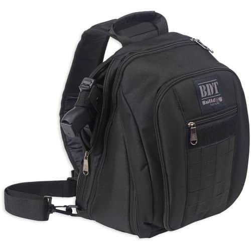 Bulldog BDT408B Sling Pack Nylon 14" x 10" x 7" Black Includes Universal Holster Bulldog BDT408B Sling Pack Nylon 14" x 10" x 7" Black Includes Universal Holster