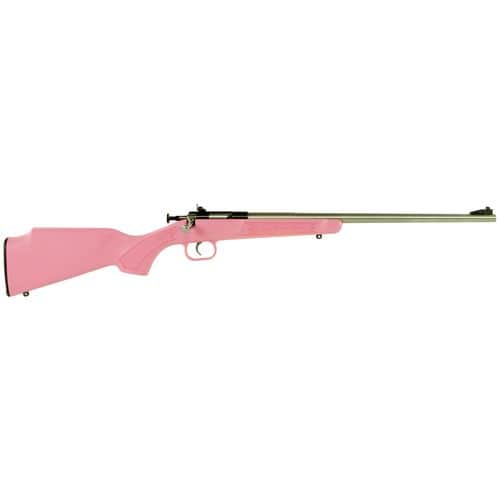 Crickett KSA2221 Crickett 22 LR 1rd 16.13" Stainless Steel Pink Synthetic Stock Right Hand (Youth) Crickett KSA2221 Crickett 22 LR 1rd 16.13" Stainless Steel Pink Synthetic Stock Right Hand (Youth)