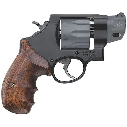 Smith & Wesson 170245 Performance Center 327 357 Mag 8rd 2" Titanium Matte Black Scandium Alloy Wood Grip Smith & Wesson 170245 Performance Center 327 357 Mag 8rd 2" Titanium Matte Black Scandium Alloy Wood Grip