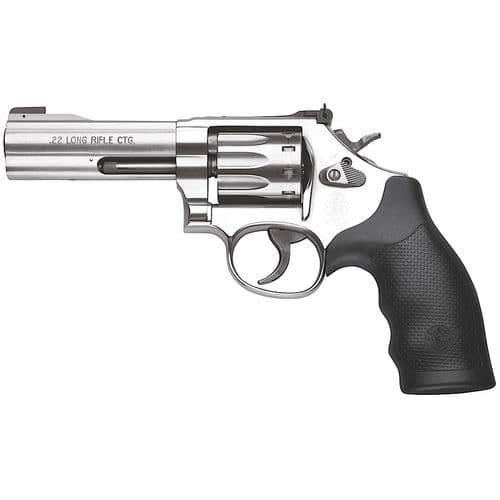 Smith & Wesson 160584 617 22 LR 10rd 4" Stainless Satin Stainless Black Polymer Grip Smith & Wesson 160584 617 22 LR 10rd 4" Stainless Satin Stainless Black Polymer Grip