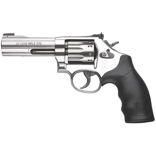 Smith & Wesson 160584 617 22 LR 10rd 4" Stainless Satin Stainless Black Polymer Grip Smith & Wesson 160584 617 22 LR 10rd 4" Stainless Satin Stainless Black Polymer Grip