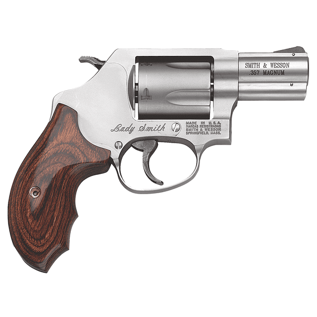 Smith & Wesson 162414 60 Ladysmith 357 Mag 5rd 2.10" Stainless Matte Stainless Steel Wood Grip Smith & Wesson 162414 60 Ladysmith 357 Mag 5rd 2.10" Stainless Matte Stainless Steel Wood Grip