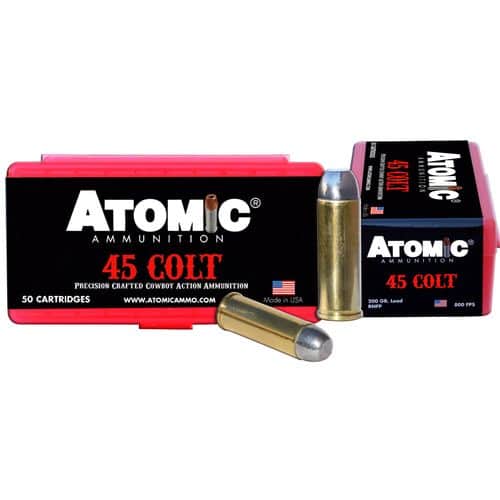 Atomic 00434 Pistol 45 Colt (LC) 200 gr Lead Round Nose Flat Point (LRNFP) 50 Bx/ 10 Cs Atomic 00434 Pistol 45 Colt (LC) 200 gr Lead Round Nose Flat Point (LRNFP) 50 Bx/ 10 Cs