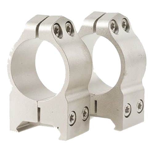 Warne 202S Maxima Vertical Ring Set Picatinny/Weaver Fixed 1" High Silver Warne 202S Maxima Vertical Ring Set Picatinny/Weaver Fixed 1" High Silver