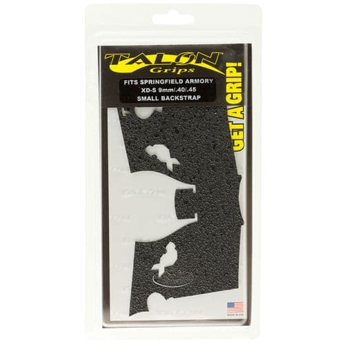 Talon Grips 207R Adhesive Grip Textured Black Rubber for Springfield XD-S 9,40,45 with Small Backstrap Talon Grips 207R Adhesive Grip Textured Black Rubber for Springfield XD-S 9,40,45 with Small Backstrap