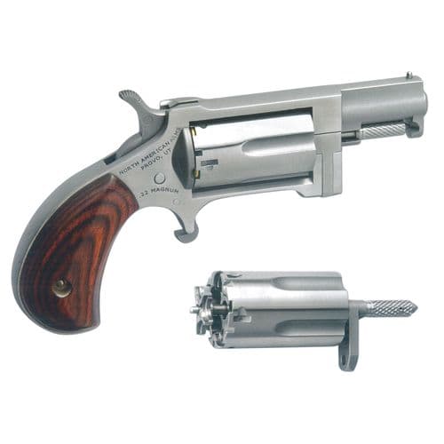 North American Arms SWC Sidewinder  22 LR,22 Mag 5rd 1.50" Stainless Steel Rosewood Birdshead Grip North American Arms SWC Sidewinder  22 LR,22 Mag 5rd 1.50" Stainless Steel Rosewood Birdshead Grip