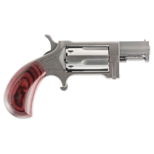 North American Arms SW Sidewinder 22 Mag 5rd 1.50" Stainless Steel Rosewood Birdshead Grip North American Arms SW Sidewinder 22 Mag 5rd 1.50" Stainless Steel Rosewood Birdshead Grip