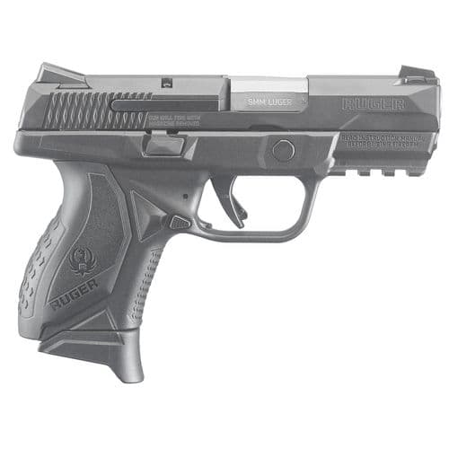 Ruger 8663 American Pistol Compact 9mm Luger 3.55" 10+1 Black Black Nitride Stainless Steel Slide Black Wraparound Ergonomic Grip Ruger 8663 American Pistol Compact 9mm Luger 3.55" 10+1 Black Black Nitride Stainless Steel Slide Black Wraparound Ergonomic Grip