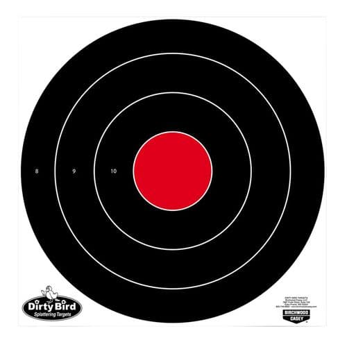 Birchwood Casey 35185 Dirty Bird Bullseye Hanging Tagboard Target 17.25" 5 Per Pack Birchwood Casey 35185 Dirty Bird Bullseye Hanging Tagboard Target 17.25" 5 Per Pack