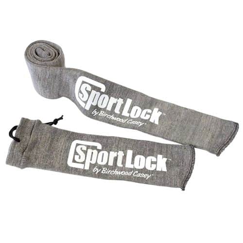 Birchwood Casey 06950 SportLock Silicone Gun Sleeve Handgun Gray Silicone-treated Cotton 15" Birchwood Casey 06950 SportLock Silicone Gun Sleeve Handgun Gray Silicone-treated Cotton 15"