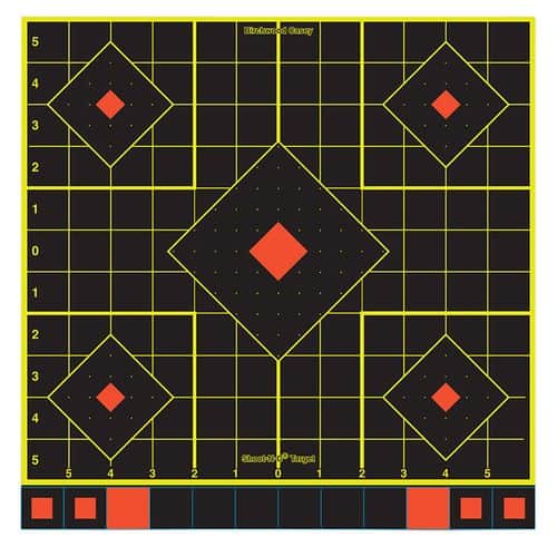 Birchwood Casey 34214 Shoot-N-C Sight-In Self-Adhesive Paper 5-Diamond Multi Color 12 Per Pkg Birchwood Casey 34214 Shoot-N-C Sight-In Self-Adhesive Paper 5-Diamond Multi Color 12 Per Pkg