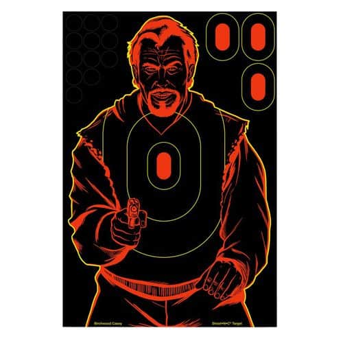 Birchwood Casey 34645 Shoot-N-C Bad Guy Self-Adhesive Paper Silhouette Black/Red 5 Pack Birchwood Casey 34645 Shoot-N-C Bad Guy Self-Adhesive Paper Silhouette Black/Red 5 Pack