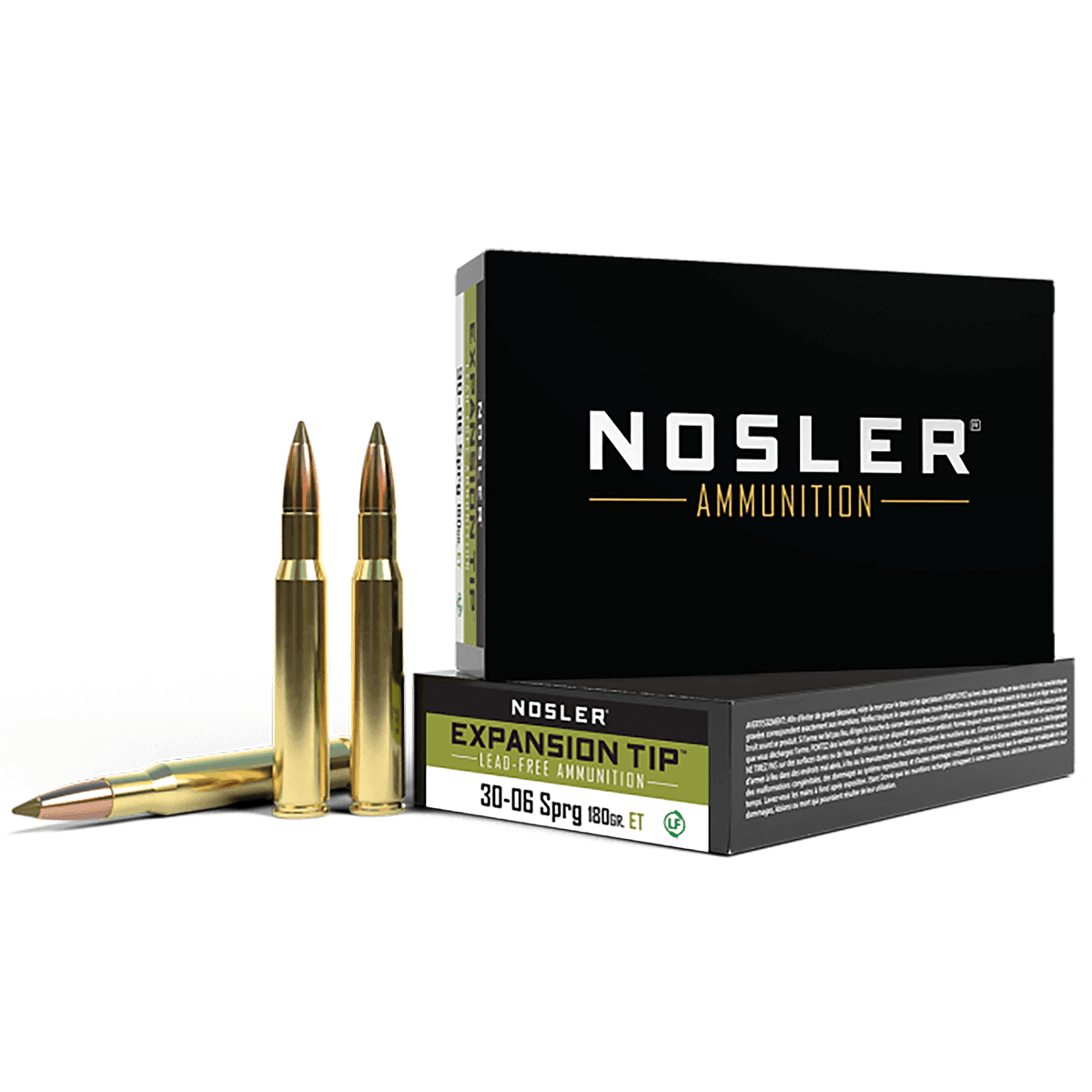 Nosler 30-06 Springfield 180 gr E-Tip Lead-Free Match Grade Hunting Ammo Nosler 30-06 Springfield 180 gr E-Tip Lead-Free Match Grade Hunting Ammo