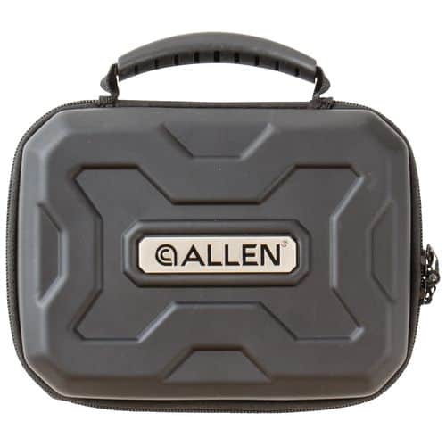 Allen 827 EXO Handgun Case Black Polymer with Molded Carry Handle, Egg Crate Foam & Lockable Zippers 7" x 5.25" 2 Allen 827 EXO Handgun Case Black Polymer with Molded Carry Handle, Egg Crate Foam & Lockable Zippers 7" x 5.25" 2