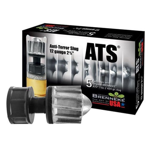 Brenneke SL122MBPM Anti-Terror-Slug 12 Gauge 2.75" 1 3/8 oz Slug Shot 5 Bx/ 40 Cs Brenneke SL122MBPM Anti-Terror-Slug 12 Gauge 2.75" 1 3/8 oz Slug Shot 5 Bx/ 40 Cs