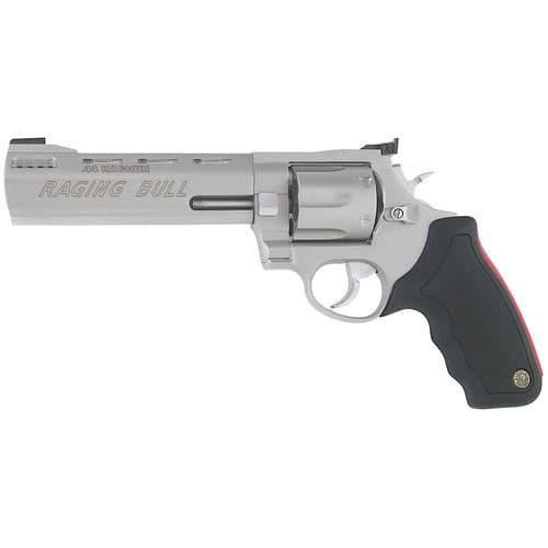 Taurus 2444069 444 Raging Bull 44 Rem Mag 6 Round 6.50" Stainless Black Rubber Grip 2 Taurus 2444069 444 Raging Bull 44 Rem Mag 6 Round 6.50" Stainless Black Rubber Grip 2