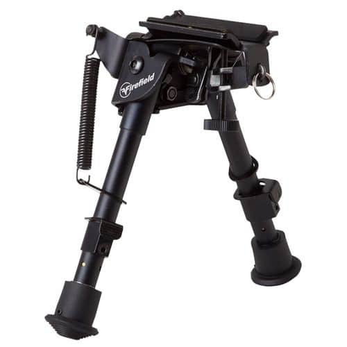 Firefield FF34023 Compact Bipod 6-9" Black Aluminum Swivel Stud Attachment or Picatinny Rail (Adapter Included) Firefield FF34023 Compact Bipod 6-9" Black Aluminum Swivel Stud Attachment or Picatinny Rail (Adapter Included)